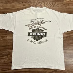 Harley Davidson Sturgis South Dakota 2002 Rally Graphic T-shirt XL Motorcycle